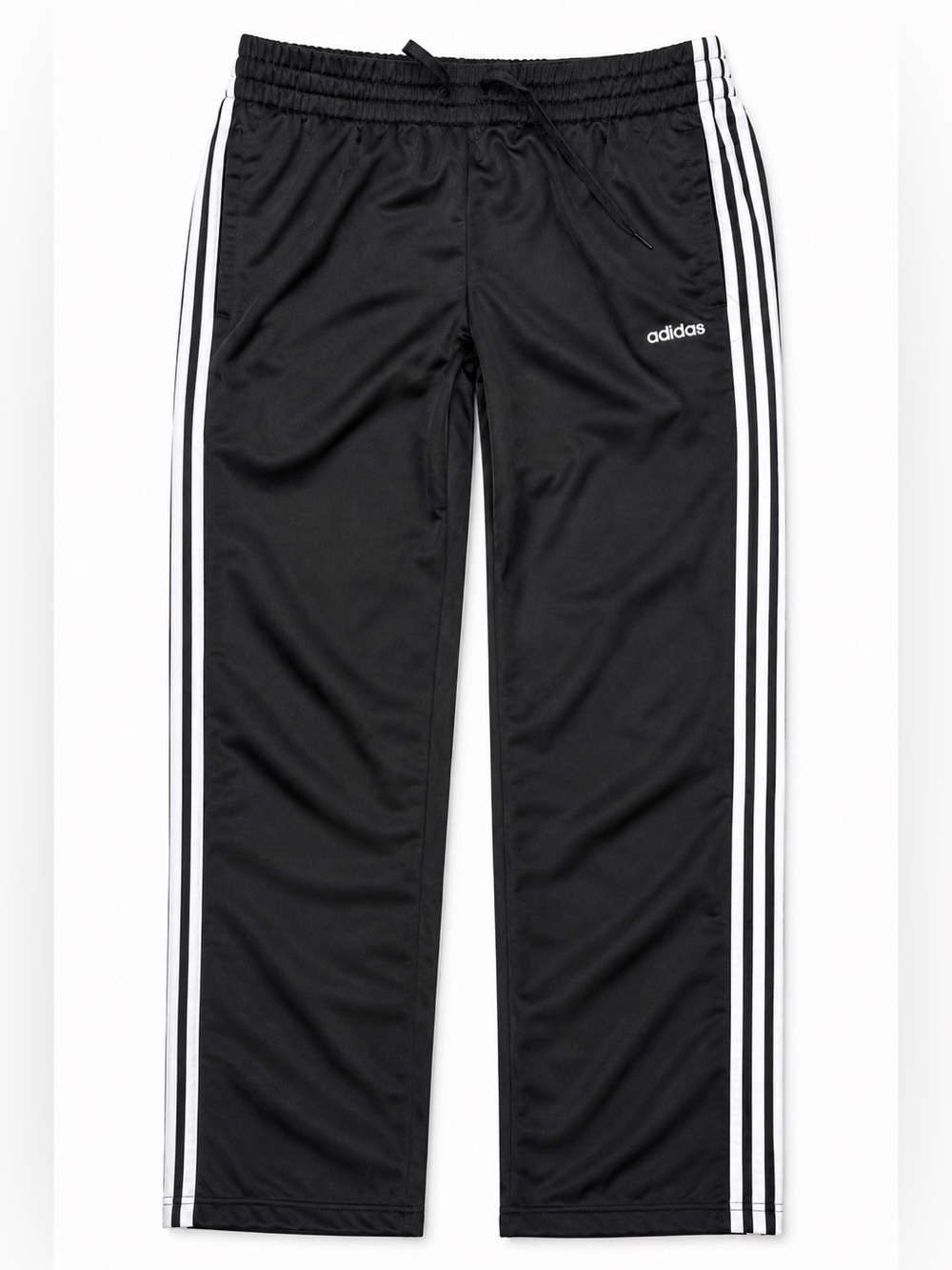 Adidas Womens Black 3-Stripe Track Pants Size XL Y2K Athleisure 90s